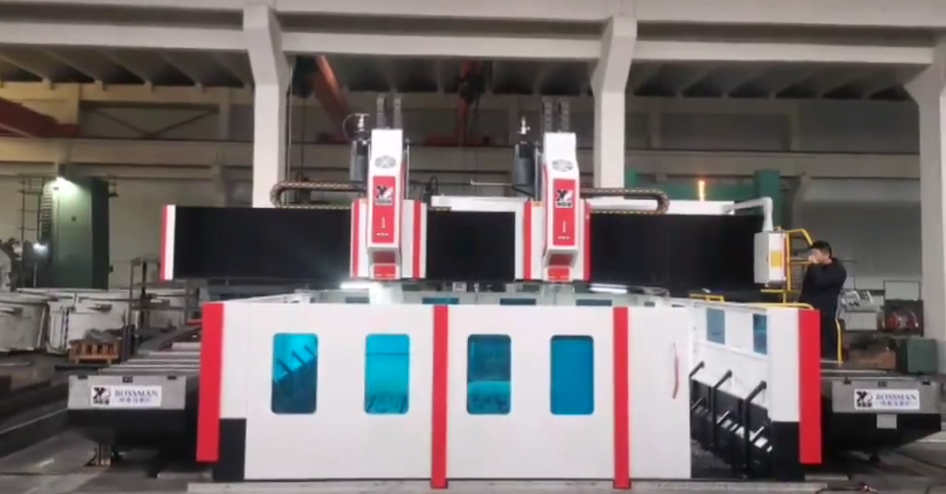 4米雙主軸（600mm）客戶加工現(xiàn)場(chǎng)